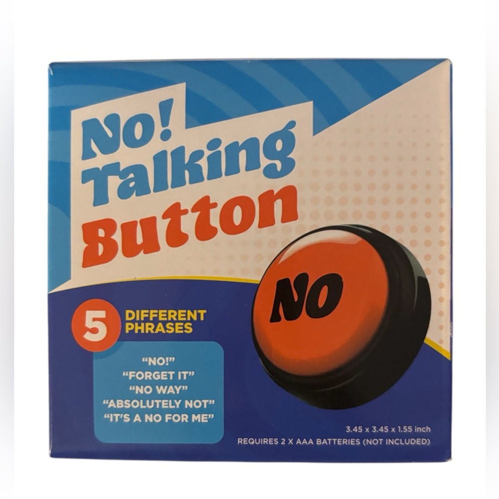 No! Talking Button with 5 Phrases